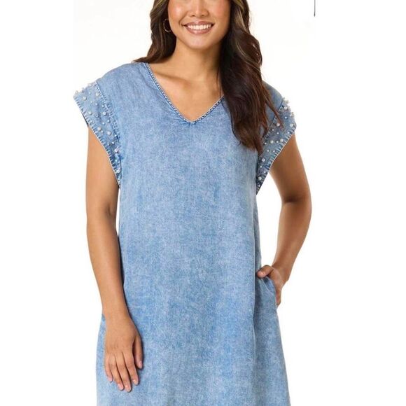 Unbranded Women's Blue Dress - Picture 1 of 6